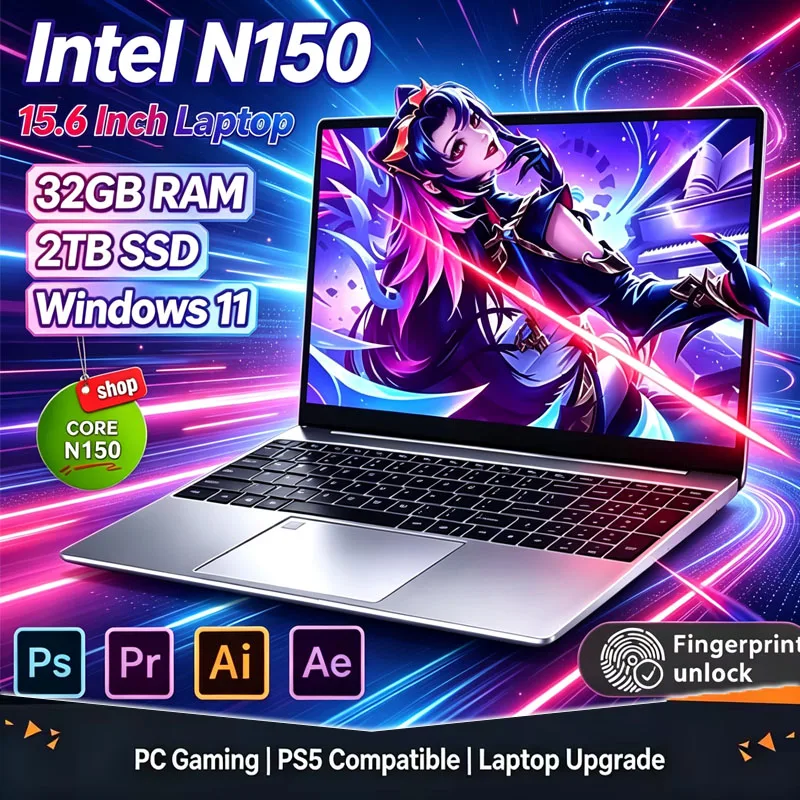2026 New 15.6' Intel N150 Wind - Ddr4 32Gb ulasan dan harga