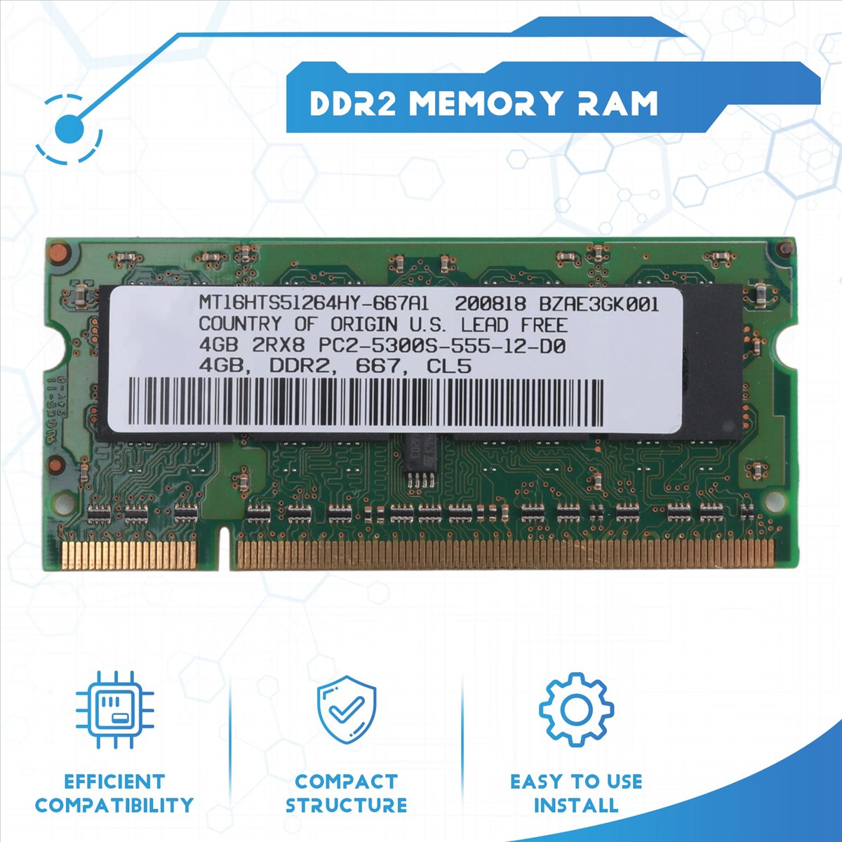 ABAN DDR2 4GB Laptop Ram Memor - Ddr2 Ram ulasan dan harga